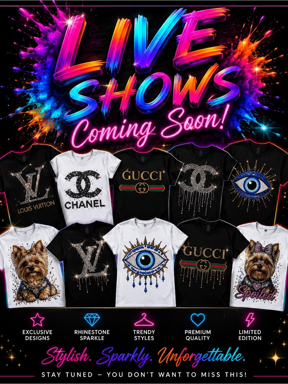 Coolgiftsss live shows coming soon. Custom items